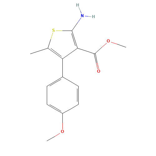 methyl 2-amino-4-(4-methoxyphenyl)-5-methylthiophene-3-carboxylate (CAS: 350989-87-6) - Related Chemical Product