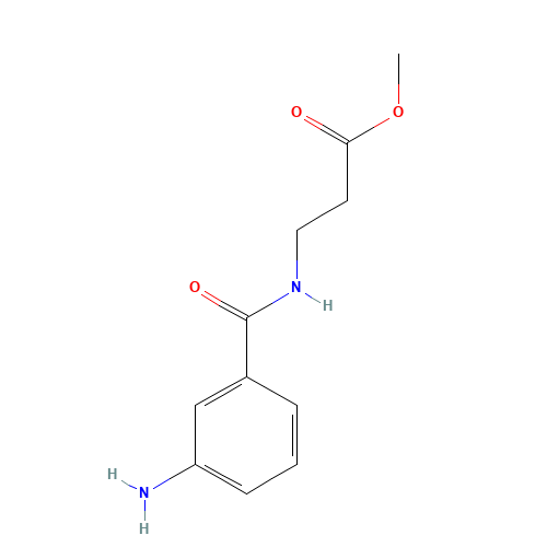 methyl 3-[(3-aminobenzoyl)amino]propanoate (CAS: 164785-09-5) - Chemical Structure and Molecular Formula 