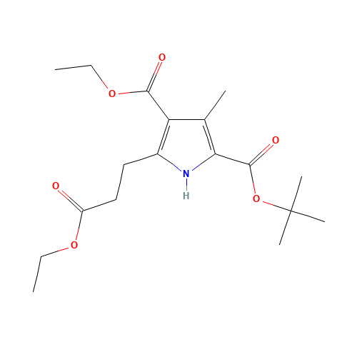 2-O-tert-butyl 4-O-ethyl 5-(3-ethoxy-3-oxopropyl)-3-methyl-1H-pyrrole-2,4-dicarboxylate (CAS: 1082989-68-1) - Related Chemical Product