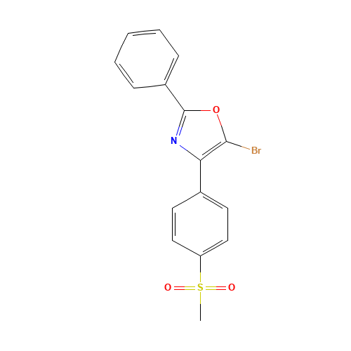 5-bromo-4-(4-methylsulfonylphenyl)-2-phenyl-1,3-oxazole (CAS: 1207747-16-7) - Related Chemical Product