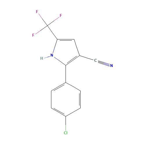 2-(4-chlorophenyl)-5-(trifluoromethyl)-1H-pyrrole-3-carbonitrile (CAS: 122454-23-3) - Related Chemical Product