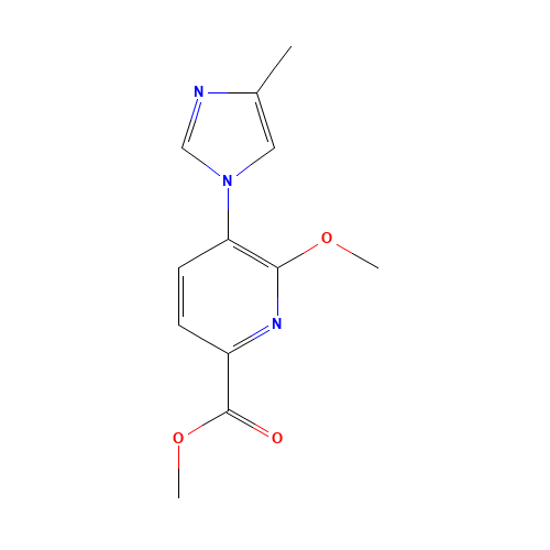 methyl 6-methoxy-5-(4-methylimidazol-1-yl)pyridine-2-carboxylate (CAS: 1262197-81-8) - Related Chemical Product