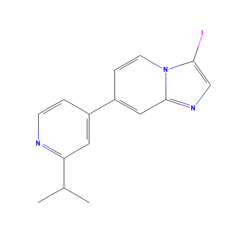 3-iodo-7-(2-propan-2-ylpyridin-4-yl)imidazo[1,2-a]pyridine (CAS: 908267-82-3) - Related Chemical Product