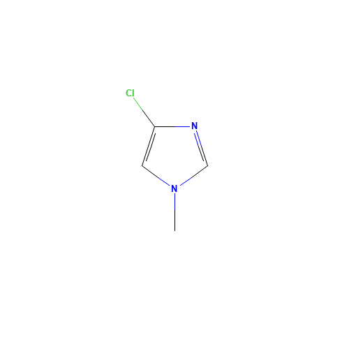4-chloro-1-methylimidazole (CAS: 4897-21-6) - Chemical Structure and Molecular Formula 