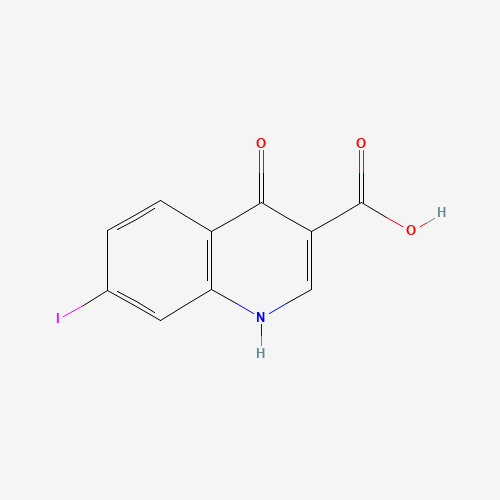7-iodo-4-oxo-1H-quinoline-3-carboxylic acid (CAS: 1062589-61-0) - Chemical Structure and Molecular Formula 