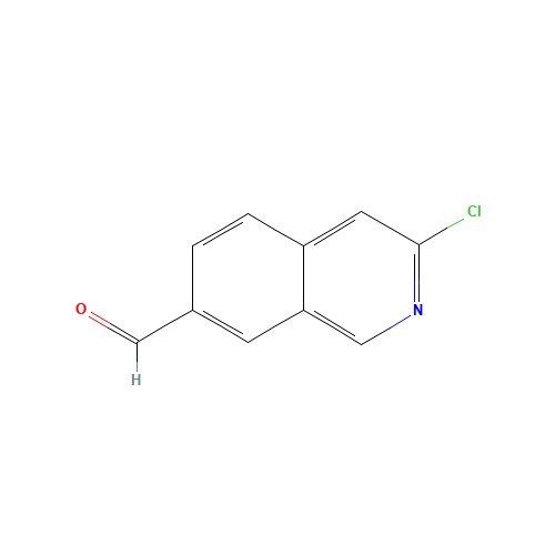 3-chloroisoquinoline-7-carbaldehyde (CAS: 1337879-96-5) - Chemical Structure and Molecular Formula 
