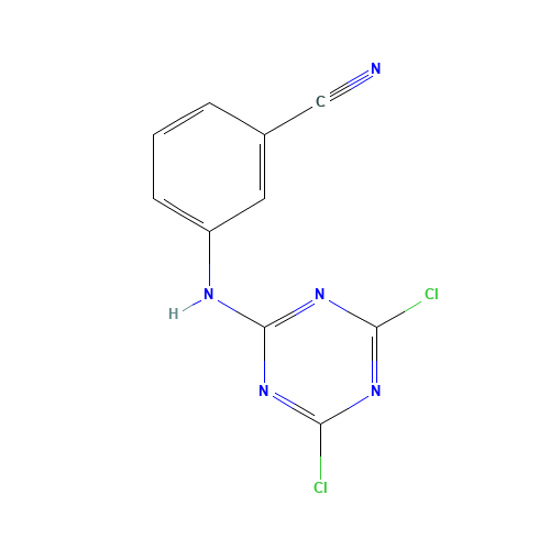 3-[(4,6-dichloro-1,3,5-triazin-2-yl)amino]benzonitrile (CAS: 146887-21-0) - Related Chemical Product