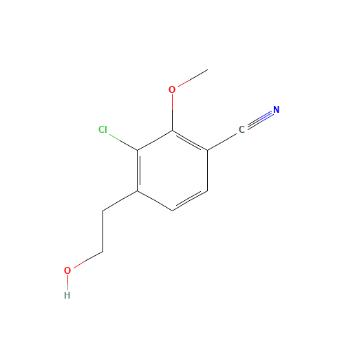 3-chloro-4-(2-hydroxyethyl)-2-methoxybenzonitrile (CAS: 1255207-37-4) - Related Chemical Product