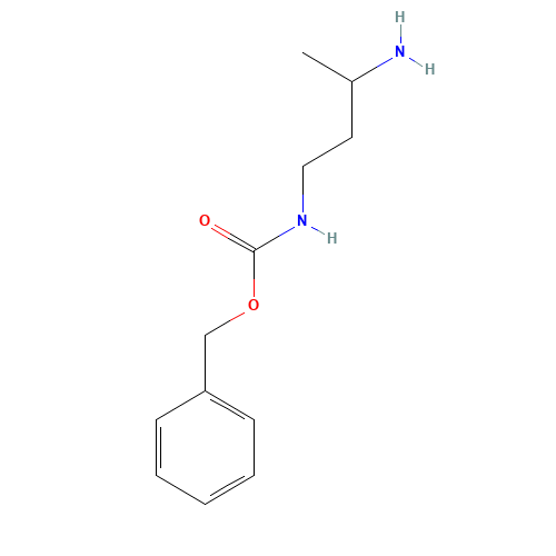 benzyl N-(3-aminobutyl)carbamate (CAS: 885277-99-6) - Chemical Structure and Molecular Formula 