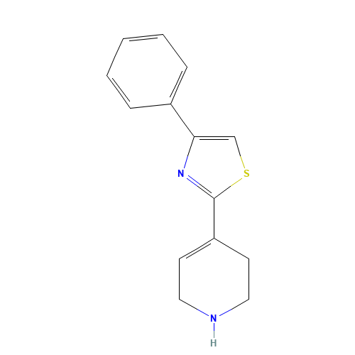 4-phenyl-2-(1,2,3,6-tetrahydropyridin-4-yl)-1,3-thiazole (CAS: 1176017-38-1) - Related Chemical Product