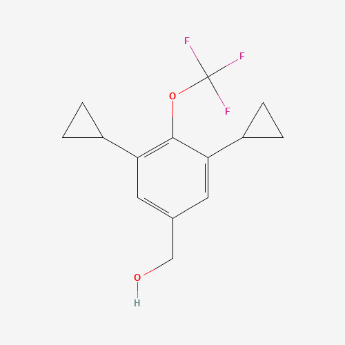 [3,5-dicyclopropyl-4-(trifluoromethoxy)phenyl]methanol (CAS: 1350760-73-4) - Related Chemical Product