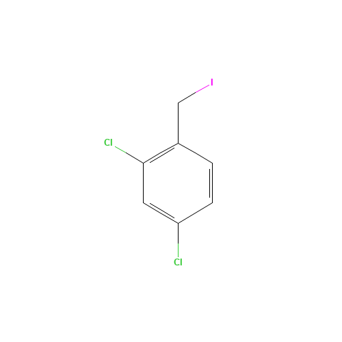 2,4-dichloro-1-(iodomethyl)benzene (CAS: 116529-35-2) - Chemical Structure and Molecular Formula 
