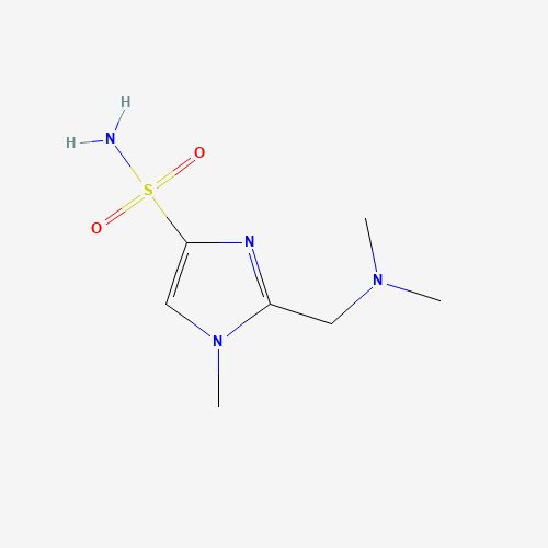 2-[(dimethylamino)methyl]-1-methylimidazole-4-sulfonamide (CAS: 1050514-29-8) - Chemical Structure and Molecular Formula 