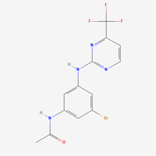 N-[3-bromo-5-[[4-(trifluoromethyl)pyrimidin-2-yl]amino]phenyl]acetamide (CAS: 1312572-81-8) - Related Chemical Product