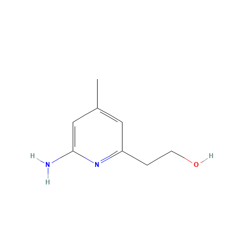 2-(6-amino-4-methylpyridin-2-yl)ethanol (CAS: 179555-20-5) - Chemical Structure and Molecular Formula 