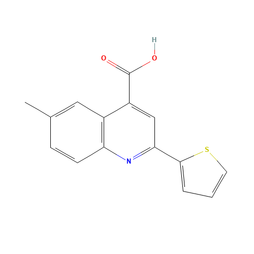 6-methyl-2-thiophen-2-ylquinoline-4-carboxylic acid (CAS: 31792-49-1) - Related Chemical Product