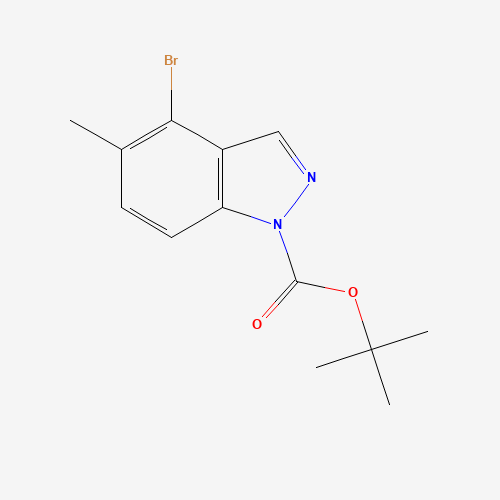 tert-butyl 4-bromo-5-methylindazole-1-carboxylate (CAS: 926922-41-0) - Chemical Structure and Molecular Formula 