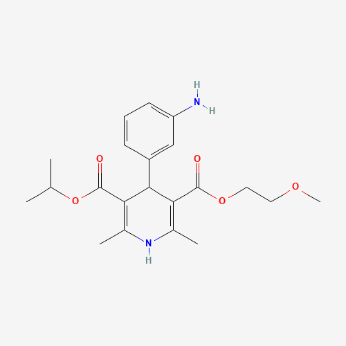 3-O-(2-methoxyethyl) 5-O-propan-2-yl 4-(3-aminophenyl)-2,6-dimethyl-1,4-dihydropyridine-3,5-dicarboxylate (CAS: 155861-24-8) - Related Chemical Product