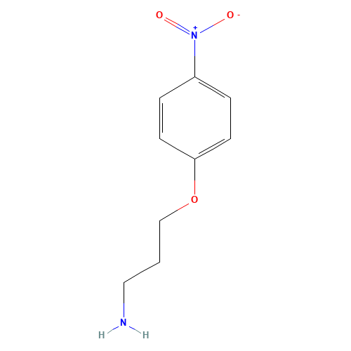 3-(4-nitrophenoxy)propan-1-amine (CAS: 100841-04-1) - Chemical Structure and Molecular Formula 