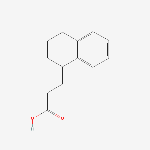 3-(1,2,3,4-tetrahydronaphthalen-1-yl)propanoic acid (CAS: 70067-71-9) - Chemical Structure and Molecular Formula 