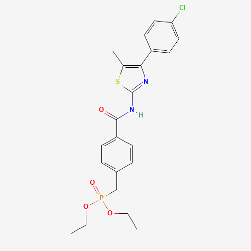 N-[4-(4-chlorophenyl)-5-methyl-1,3-thiazol-2-yl]-4-(diethoxyphosphorylmethyl)benzamide (CAS: 623152-06-7) - Related Chemical Product