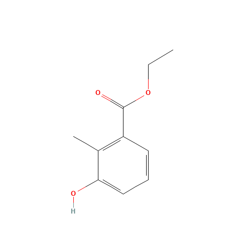 ethyl 3-hydroxy-2-methylbenzoate (CAS: 141607-09-2) - Chemical Structure and Molecular Formula 