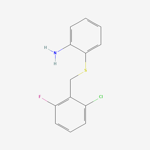 2-[(2-chloro-6-fluorophenyl)methylsulfanyl]aniline (CAS: 646989-63-1) - Chemical Structure and Molecular Formula 