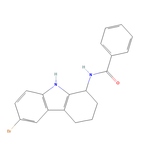 N-(6-bromo-2,3,4,9-tetrahydro-1H-carbazol-1-yl)benzamide (CAS: 827590-44-3) - Related Chemical Product