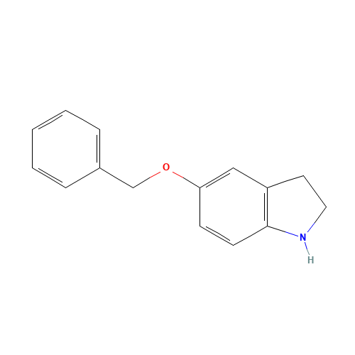 5-phenylmethoxy-2,3-dihydro-1H-indole (CAS: 92818-36-5) - Related Chemical Product