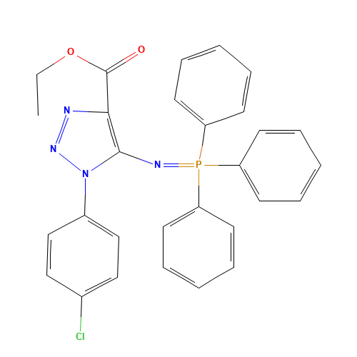 ethyl 1-(4-chlorophenyl)-5-[(triphenyl-$l^{5}-phosphanylidene)amino]triazole-4-carboxylate (CAS: 272123-45-2) - Related Chemical Product