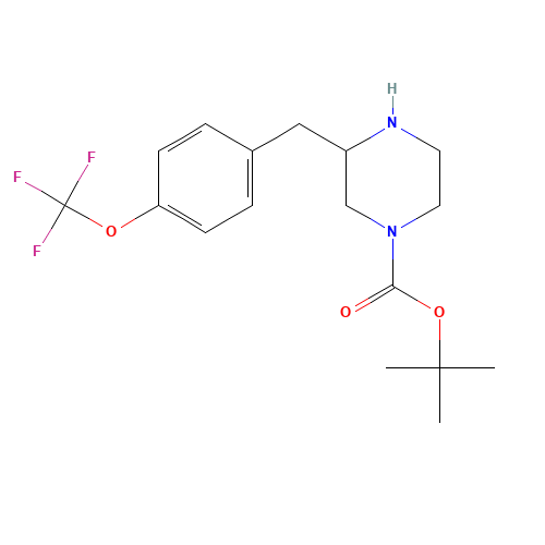 tert-butyl 3-[[4-(trifluoromethoxy)phenyl]methyl]piperazine-1-carboxylate (CAS: 886774-09-0) - Related Chemical Product