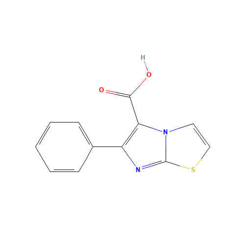 6-phenylimidazo[2,1-b][1,3]thiazole-5-carboxylic acid (CAS: 77628-52-5) - Chemical Structure and Molecular Formula 