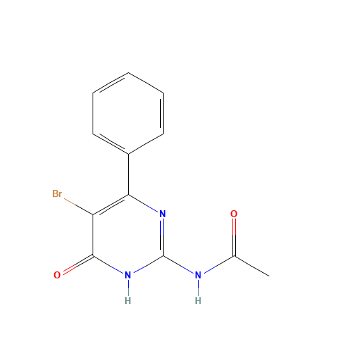 N-(5-bromo-4-oxo-6-phenyl-1H-pyrimidin-2-yl)acetamide (CAS: 74856-68-1) - Related Chemical Product
