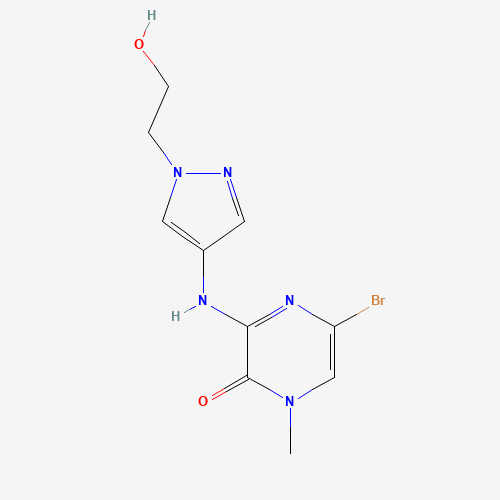 5-bromo-3-[[1-(2-hydroxyethyl)pyrazol-4-yl]amino]-1-methylpyrazin-2-one (CAS: 1346673-45-7) - Related Chemical Product