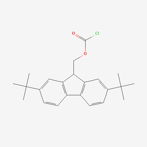 (2,7-ditert-butyl-9H-fluoren-9-yl)methyl carbonochloridate (CAS: 287381-46-8) - Related Chemical Product