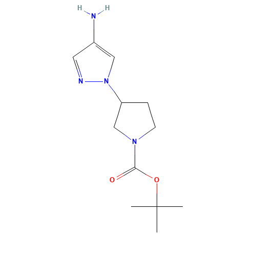 tert-butyl 3-(4-aminopyrazol-1-yl)pyrrolidine-1-carboxylate (CAS: 1029413-53-3) - Related Chemical Product