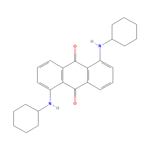1,5-bis(cyclohexylamino)anthracene-9,10-dione (CAS: 15958-68-6) - Related Chemical Product