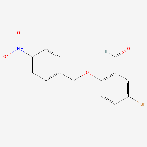 5-bromo-2-[(4-nitrophenyl)methoxy]benzaldehyde (CAS: 92161-14-3) - Chemical Structure and Molecular Formula 