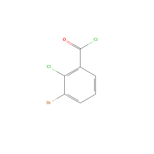 3-bromo-2-chlorobenzoyl chloride (CAS: 21900-59-4) - Chemical Structure and Molecular Formula 