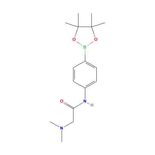 2-(dimethylamino)-N-[4-(4,4,5,5-tetramethyl-1,3,2-dioxaborolan-2-yl)phenyl]acetamide (CAS: 873306-31-1) - Related Chemical Product