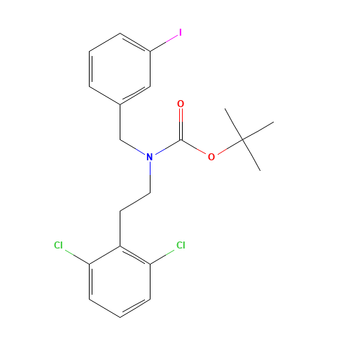 tert-butyl N-[2-(2,6-dichlorophenyl)ethyl]-N-[(3-iodophenyl)methyl]carbamate (CAS: 950502-27-9) - Related Chemical Product