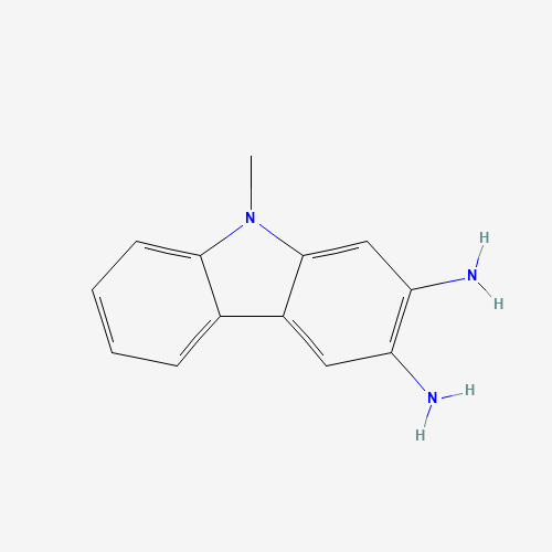 9-methylcarbazole-2,3-diamine (CAS: 701284-83-5) - Chemical Structure and Molecular Formula 