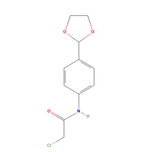 2-chloro-N-[4-(1,3-dioxolan-2-yl)phenyl]acetamide (CAS: 650628-86-7) - Related Chemical Product
