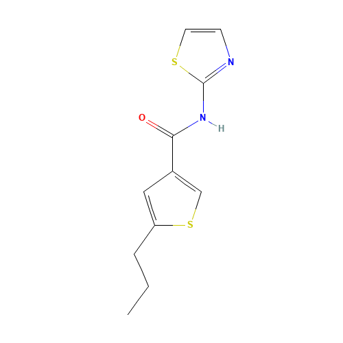 5-propyl-N-(1,3-thiazol-2-yl)thiophene-3-carboxamide (CAS: 774589-95-6) - Related Chemical Product