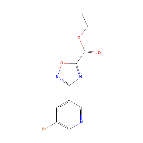 ethyl 3-(5-bromopyridin-3-yl)-1,2,4-oxadiazole-5-carboxylate (CAS: 850375-34-7) - Related Chemical Product