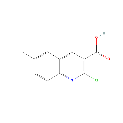 2-chloro-6-methylquinoline-3-carboxylic acid (CAS: 123638-00-6) - Chemical Structure and Molecular Formula 