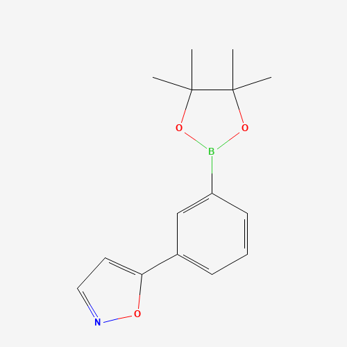 5-[3-(4,4,5,5-tetramethyl-1,3,2-dioxaborolan-2-yl)phenyl]-1,2-oxazole (CAS: 1403469-17-9) - Related Chemical Product