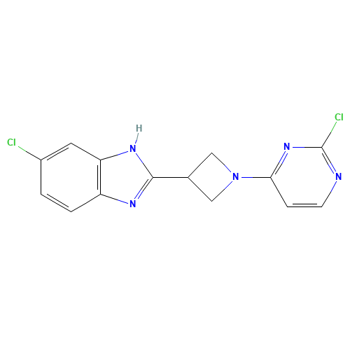 6-chloro-2-[1-(2-chloropyrimidin-4-yl)azetidin-3-yl]-1H-benzimidazole (CAS: 1350356-18-1) - Related Chemical Product