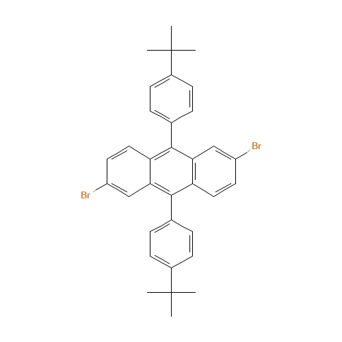 2,6-dibromo-9,10-bis(4-tert-butylphenyl)anthracene (CAS: 1187763-68-3) - Related Chemical Product