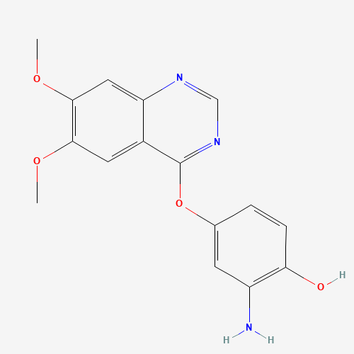 2-amino-4-(6,7-dimethoxyquinazolin-4-yl)oxyphenol (CAS: 769961-56-0) - Related Chemical Product